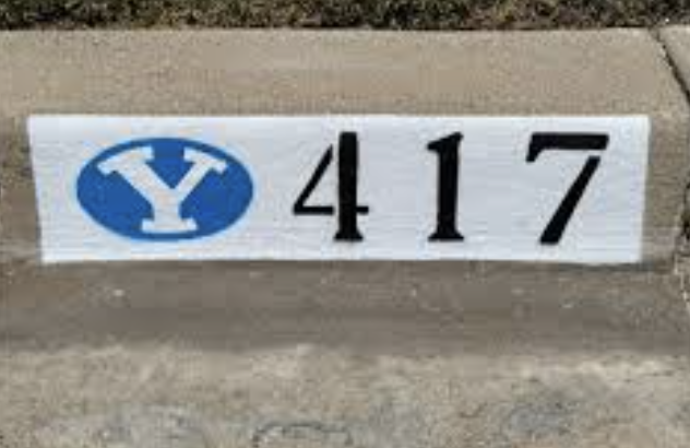 Number with BYU logo